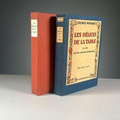 (2PC) LES DELICES DE LA TABLE | Two copies of the 1931 edition of Les Delices de la Table ou Les Quartre Saisons Gourmandes by Prosper...
