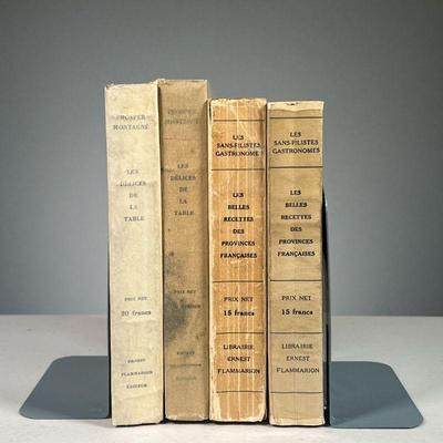 (4PC) E. FLAMMARION COOKBOOKS | Includes: 2 Copies of Les Belles Recettes des Provinces Francaises (1929) 2 Copies of Les Delices de La...