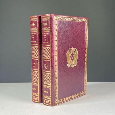 (2PC) [FULL LEATHER] L'ART DU CUISINIER | Full leather bound with gilt tooling and gilt page edges, L'Art du Cuisinier by A. Beauvilliers...