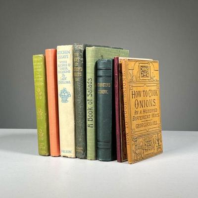 (8PC) EARLY COOKBOOKS | Including: Liebig Company's Practical Cookery Book, 1893, with illustrated cover How to Cook Onions in a Hundred...