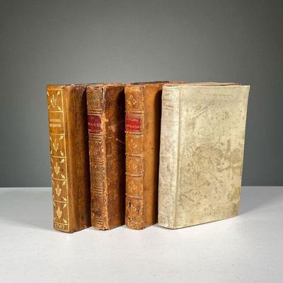 (4PC) LA CUISINIERE BOURGEOISE | La Cuisiniere Bourgeoise, including Precedee d'un Manuel in vellum-type binding dated 1823 and with...