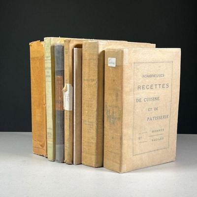 (7PC) FRENCH SOFTCOVER COOKBOOKS | 19th and 20th century, with glassine covers, including: Petit Dictionnaire de Cuisine by Alexandre...