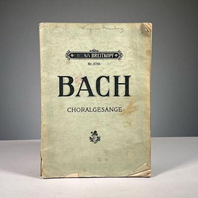 BACH CHORALGESANGE | Edition Breitkopf, Nr. 3765: Bach 389 Choral-Gesange fur Gemischten Chor, printed in Germany