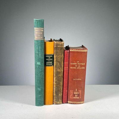 (5PC) FRENCH BOOKS ON CUISINE | comprising; Charcuterie Francaise et Etrangere, Vol1, 1907 Cuisine Messine (E. Auricoste de Lazarque)...