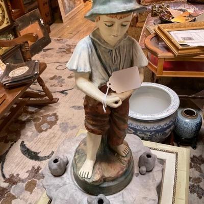 Weller Pottery Fisher Boy 
