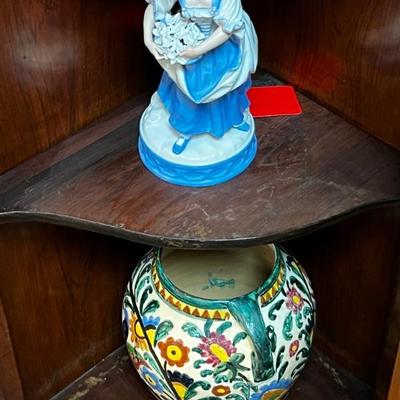 Nice glass and pottery.