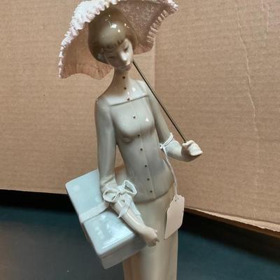 French lady with parasol oil painting still life 