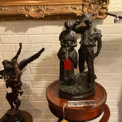 Bronzes in the gallery 