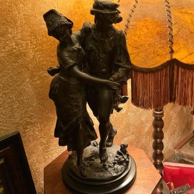 Dancing Couple by Adrian Etienne Gaudez. French artist 19th century.