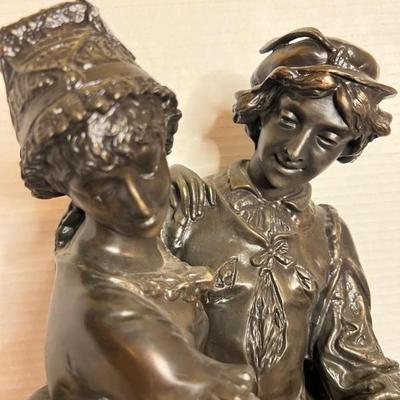Close face view Dancing Couple by Adrian Etienne Gaudez 