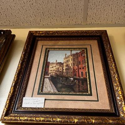 Nice print of Venice canal.