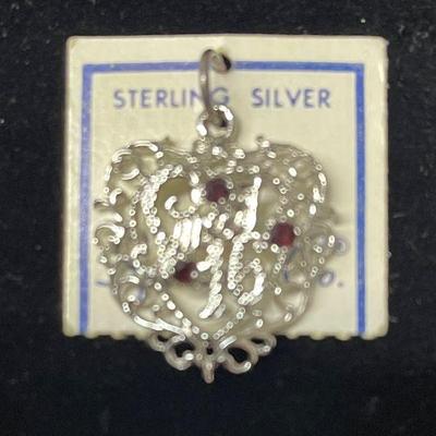 Sterling Silver Sweet 16 Heart Pendant