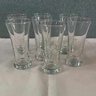 set of 7 - vintage Pilsner glasses
