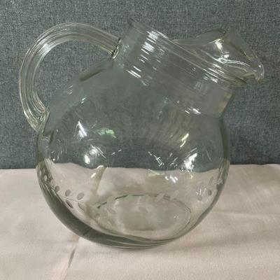 Hocking glass pitcher