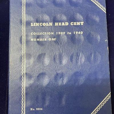 Lincoln Head Penny Set 1909Vdb-1940's 56 coins