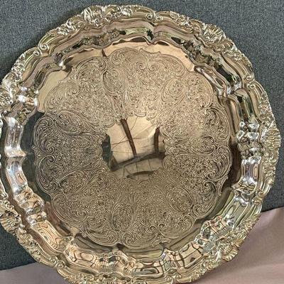 Old English footed tray