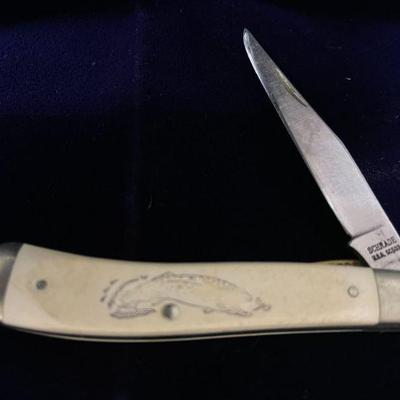 Schrade Scrimshaw knife