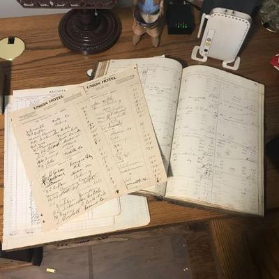old ledger papers!