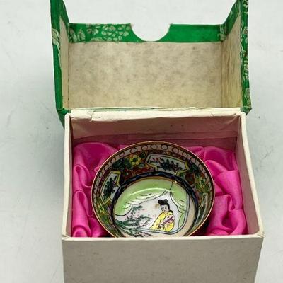 Hand-Painted Miniature Bowl From Macau-Chinese Porcelein
