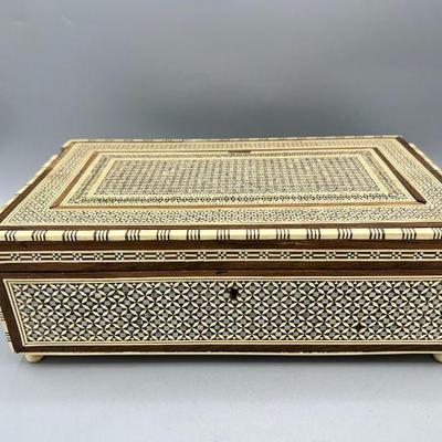 Moroccan Jewelry Box With Inlays
