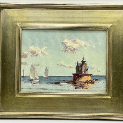 Unsigned Lighthouse Painting

