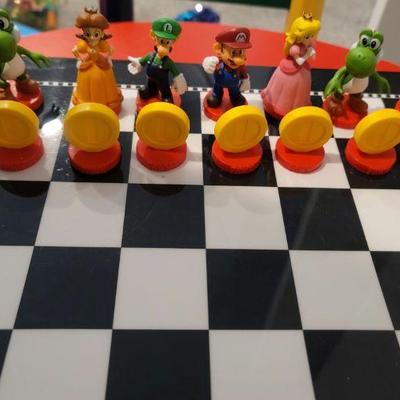 Mario Bros Collector's Edition Nario Brothers Chess Set