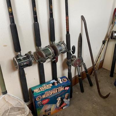 Fishing poles and rods 