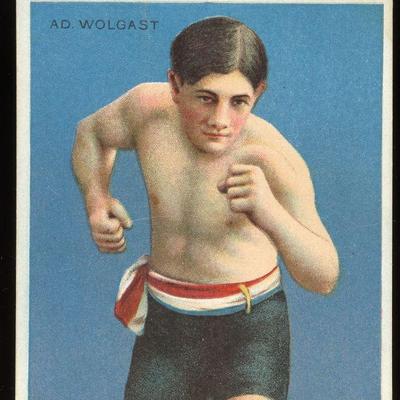 1910 Hassan T-218 Champion Series. A.D. Wolgast - FORMER LW CHAMPION