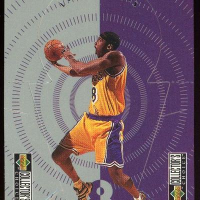 1998 UPPER DECK COLLECTOR'S CHOICE KOBE BRYANT CHAMPIONSHIP TROPHY CUT OUT - RARE