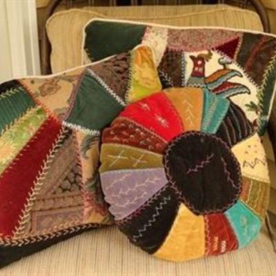 hand embroidery pillows
