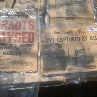 WW II  Newspapers