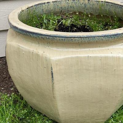 Large Glazed Ceramic Planter Pot