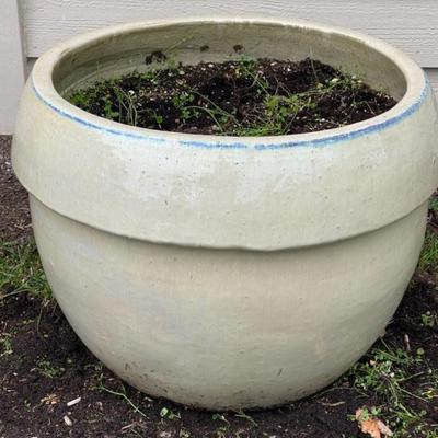 Large Glazed Flower Planter Pot