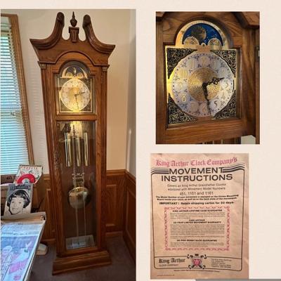 King Arthur Grandfather Clock