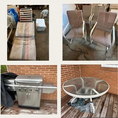 Patio furniture, Char Broil Grill