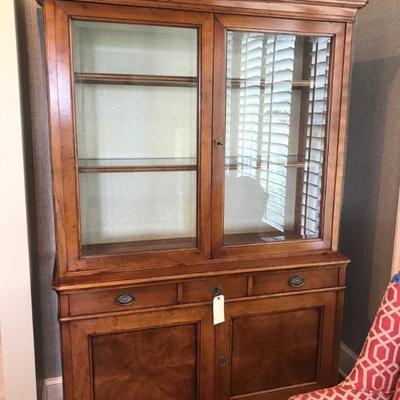 Walnut E'Origine Solution hutch $799
as is left bottom door needs a peg
53 X 26 X 72"