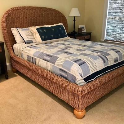 Queen wicker bed with boxspring $799
72 X 60