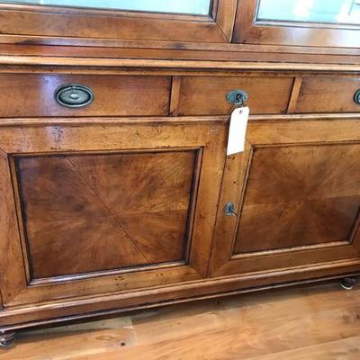 Walnut E'Origine Solution hutch $799
as is left bottom door needs a peg
53 X 26 X 72"