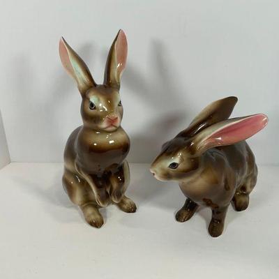 Signed Porcelain Rabbits