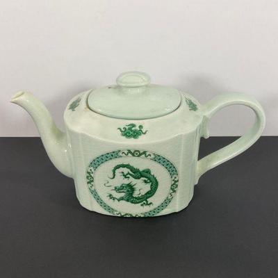 Arthur Wood Celaadon Green Dragon Tea Pot