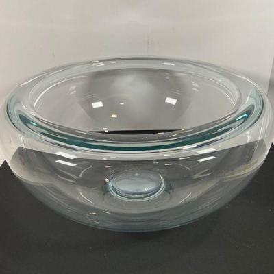 Lg Mid Century Glass Bowl