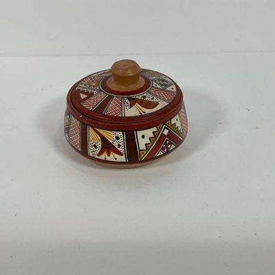 Peruvian Clay trinket Box