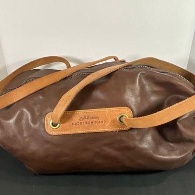 Bill Amberg Leather Duffle Bag