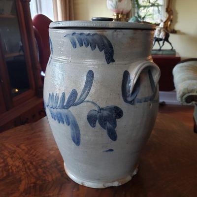 Remmey Pennsylvannya painted stoneware crock