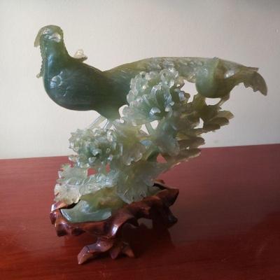 Green jade birds