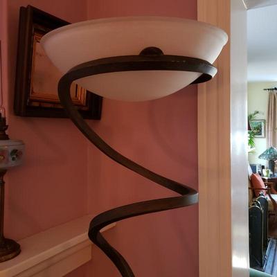 Venetian bowl floor lamp