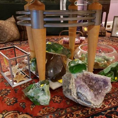 Wheaton glass and amethyst