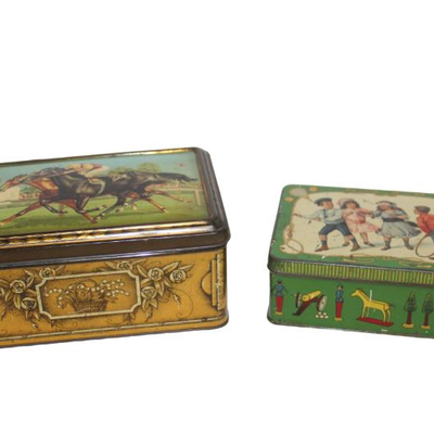 biscuit and candy tins