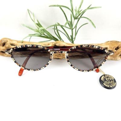 Swarovski Crystal Sunglasses by Jimmy Crystal Made in USA - Brand New w/ Tag - Model CSM0690