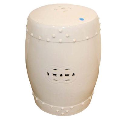 
Lot 265
Asian style white porcelain garden stool
